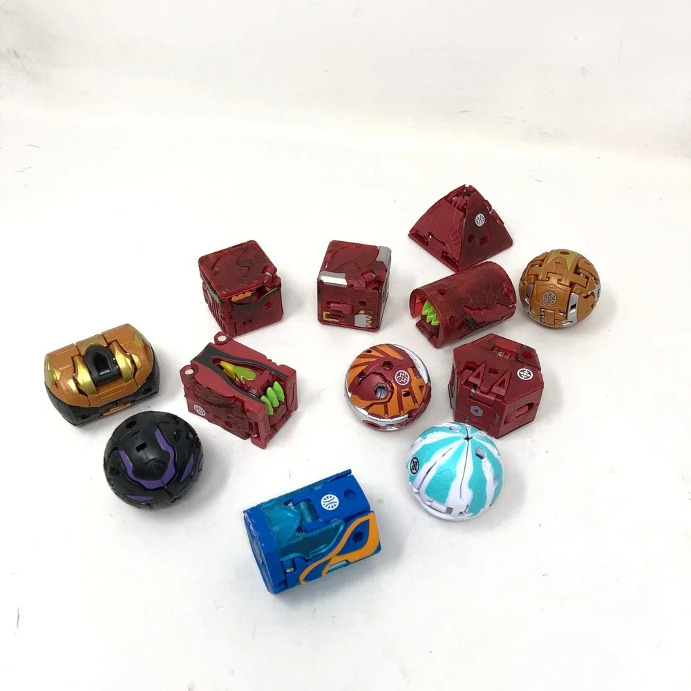 Bakugan Geogan Rising Armored Alliance‎ Lot 12 Figures 4 Magnetic Cards Tokens